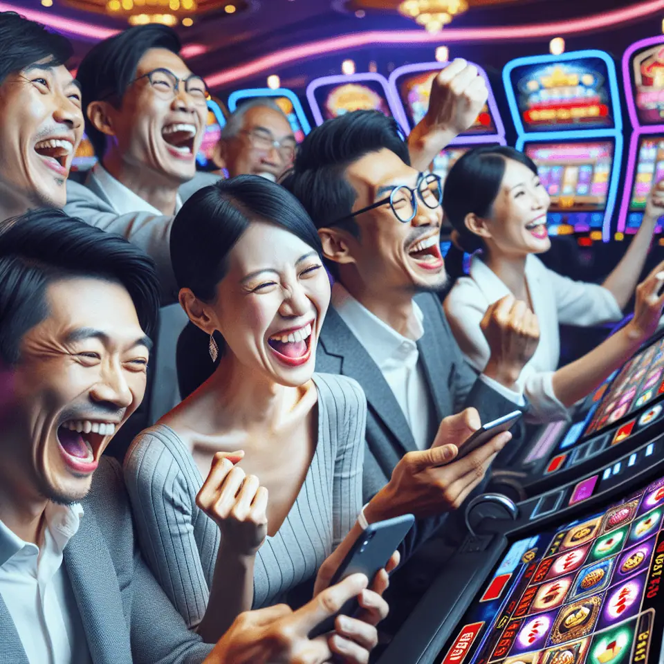 3D slot screen showing the paylines and bet settings panel