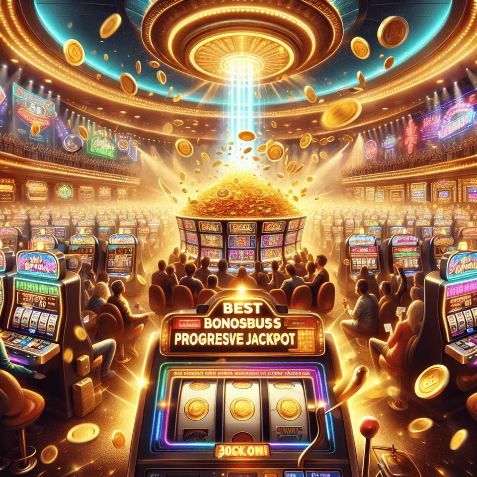 Casino promotions page offering bonuses for progressive jackpot slot players