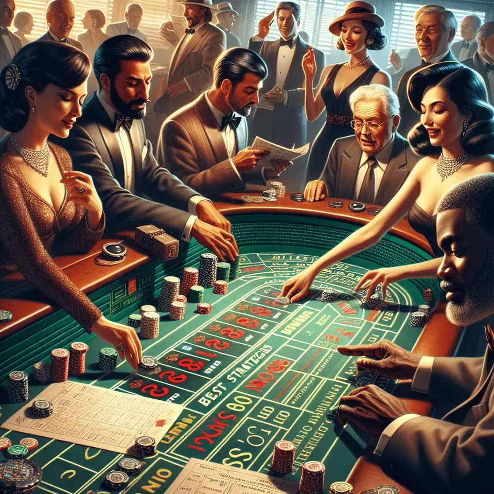 Chart comparing craps bets used in popular 2024 strategies