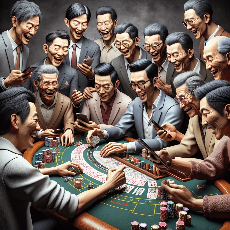 Live baccarat betting strategies shown on a table layout