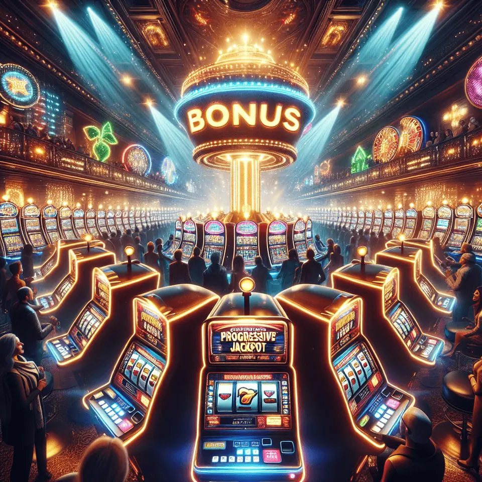 Progressive jackpot slot casino bonus promotion banner