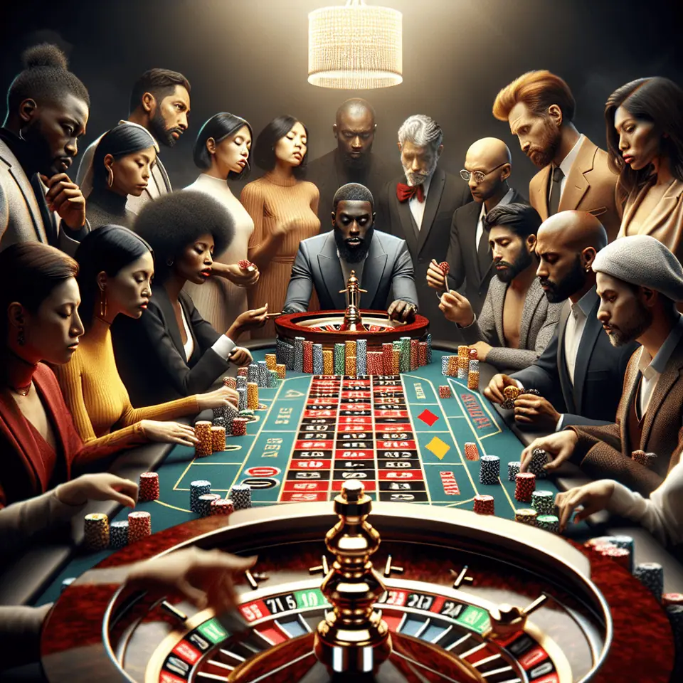 Player comparing roulette spin history on a tablet