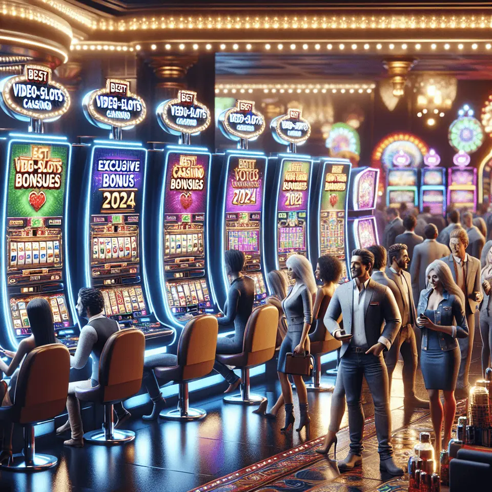 Casino promotions page listing video slot bonuses for 2024