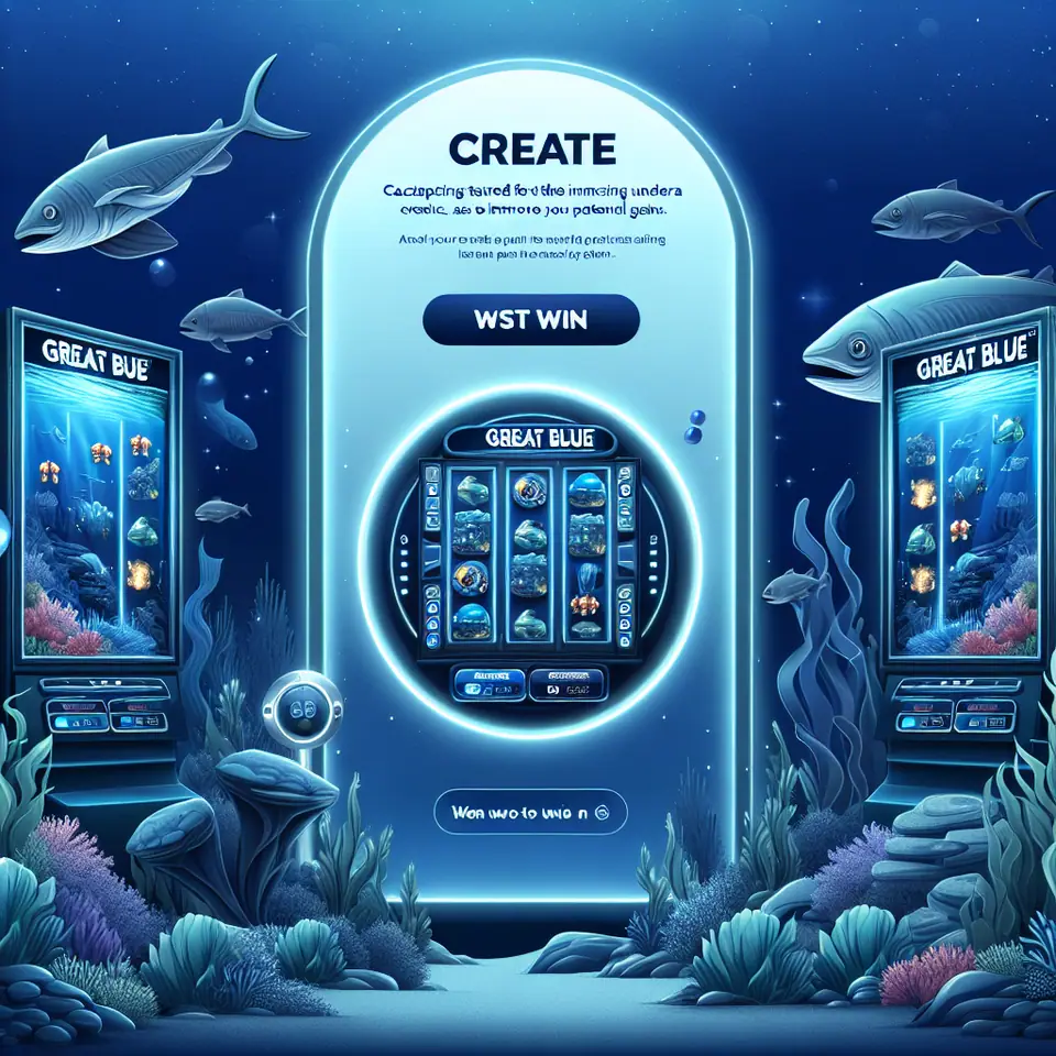 Great Blue paytable with sea creature symbols on Mega888