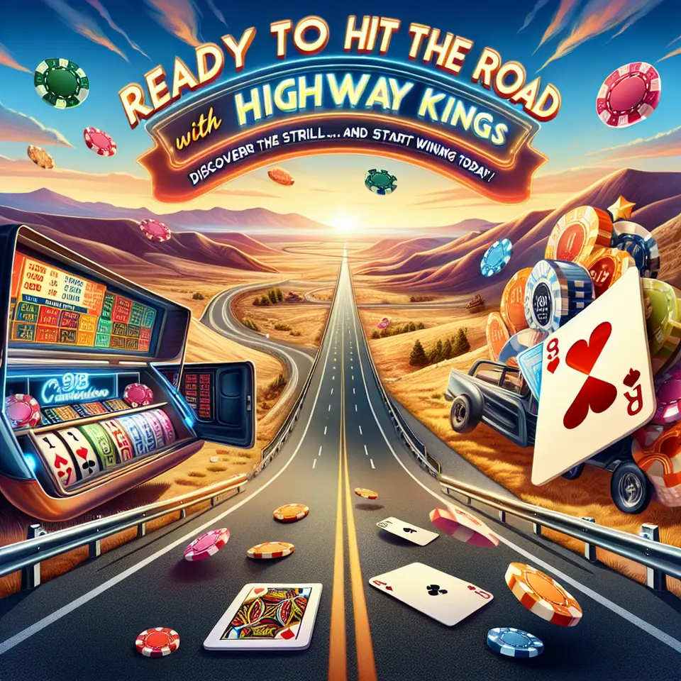 Highway Kings reels with steering wheel, tyre and fuel tank symbols
