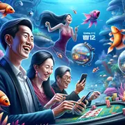 Great Blue underwater slot loading in the 918Kiss app on a smartphone