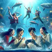 Great Blue ocean-themed slot game open in the 918Kiss mobile app