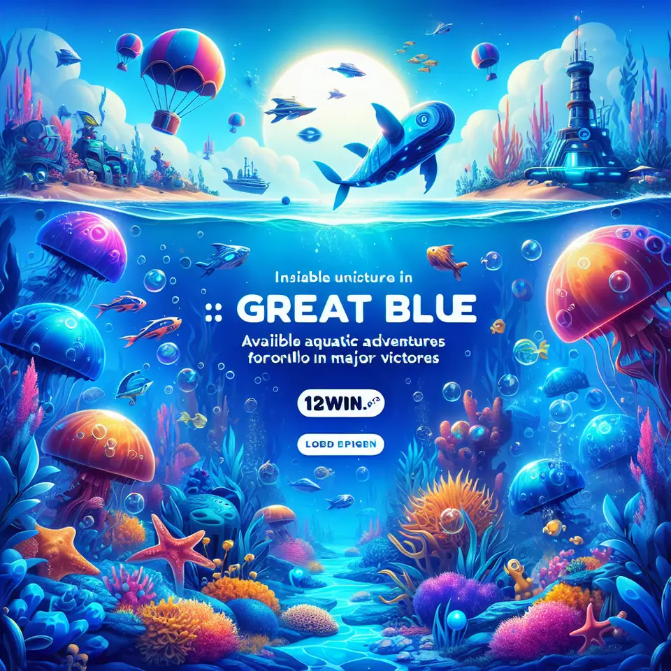 Great Blue paytable showing sea creature symbols and their values