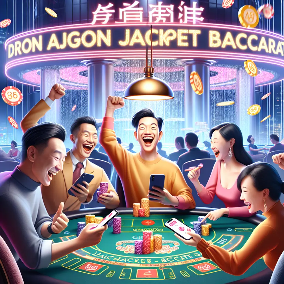 Genting Casino app open on a phone with the baccarat lobby showing
