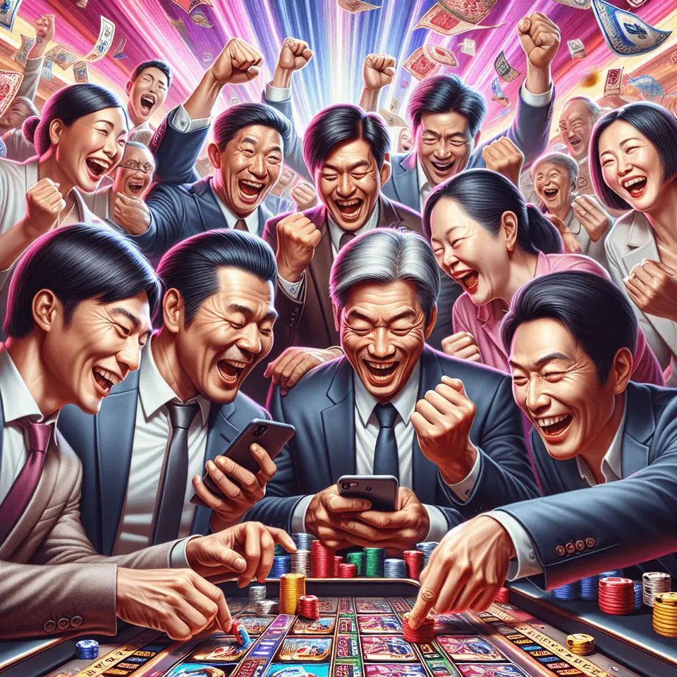 Collection of colourful DreamTech slot game thumbnails on a casino lobby
