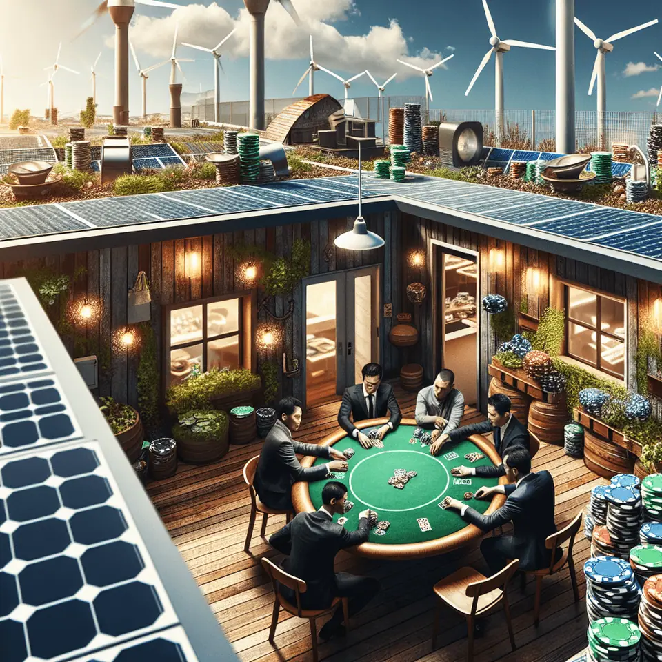 Eco-conscious player lowering screen brightness during a live casino session