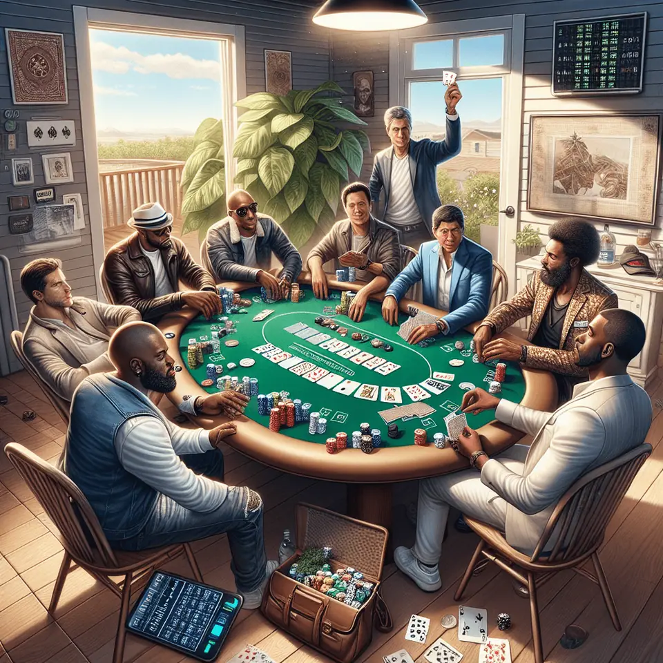 Low-power laptop running a single Texas Hold'em table