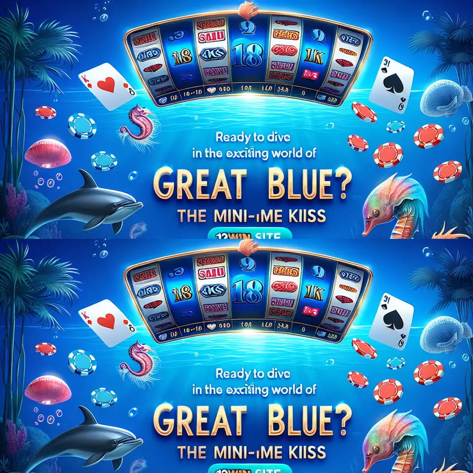 Great Blue paytable with dolphin wild and pearl scatter values