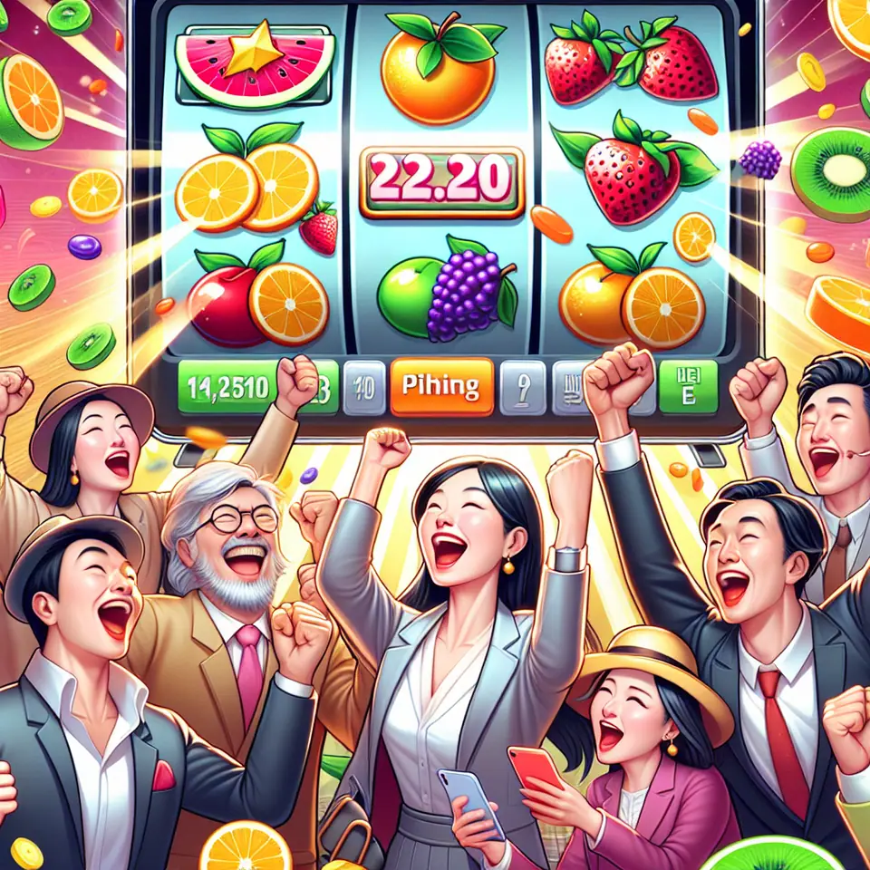 Fruit Blast level screen showing points earned from bursting fruit