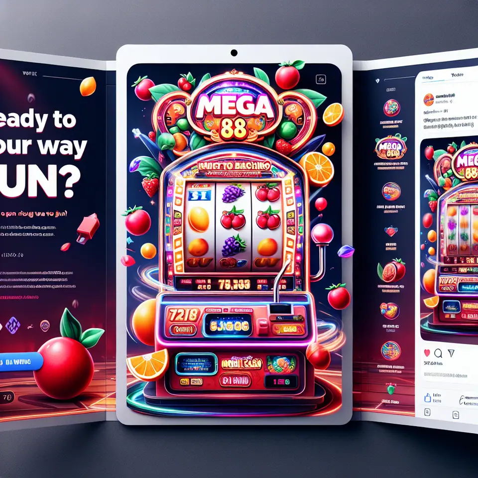 Mega888 game lobby showing the Fruit Machine in demo mode