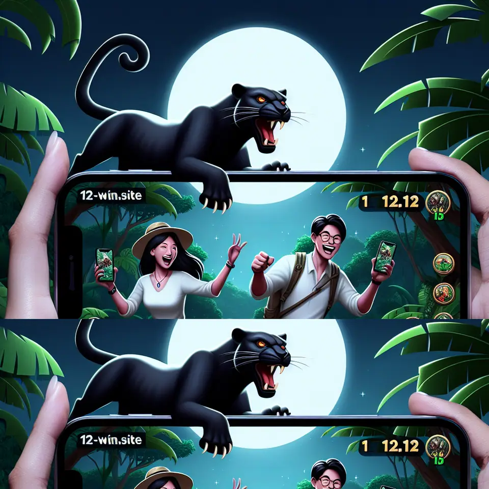 Player spinning Panther Moon on a smartphone