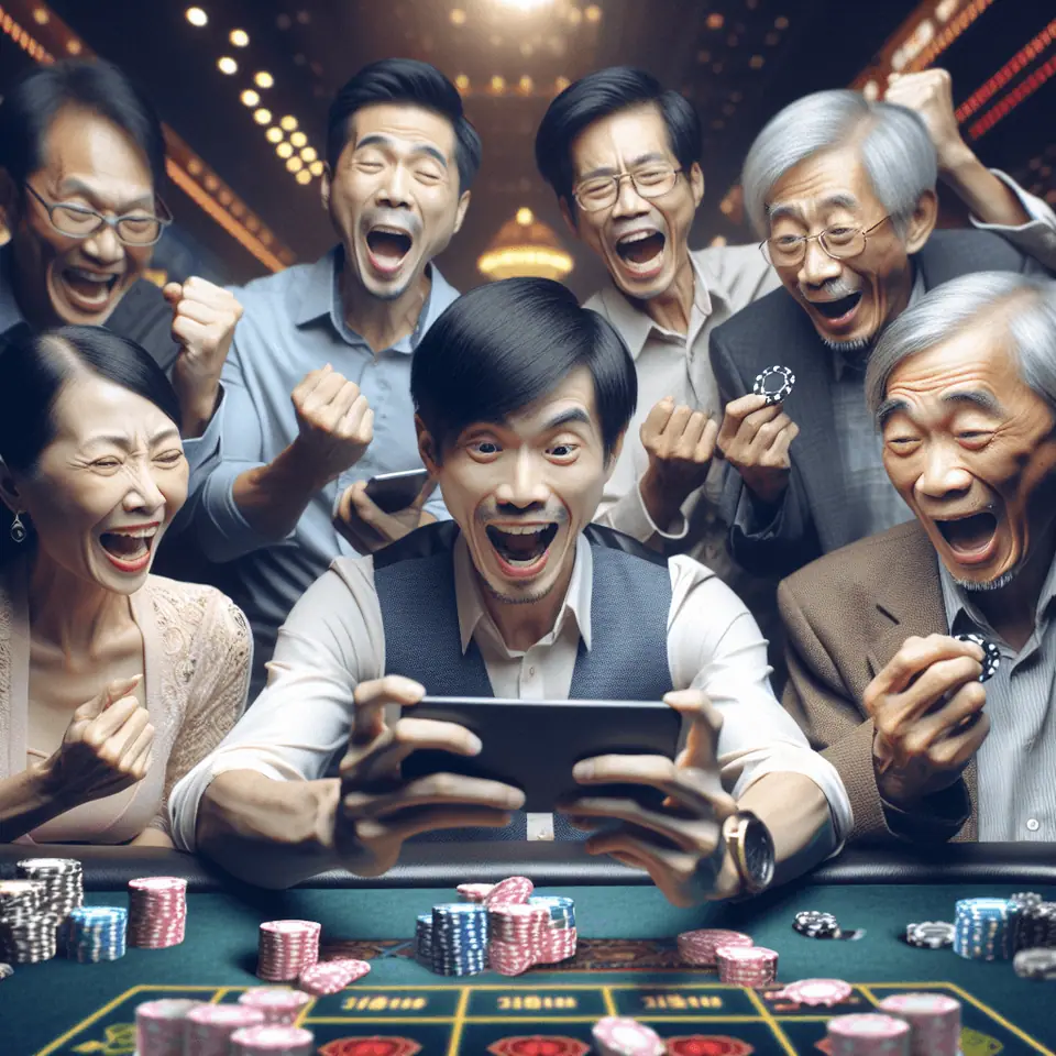 Player checking a Mega888 slot's RTP and jackpot details on a phone