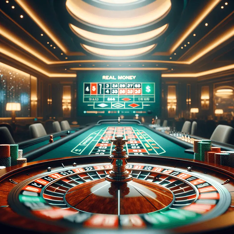 Live dealer roulette game streamed to an online player