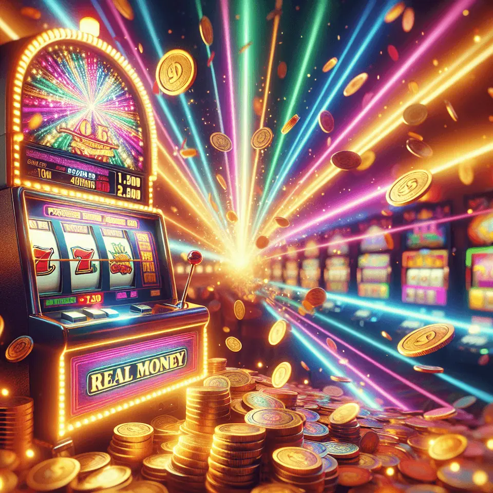 Slot winning screen showing a progressive jackpot payout on the reels