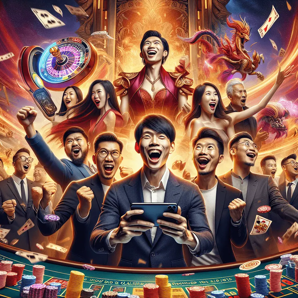 Joker123 slot lobby with colourful game icons on a mobile screen