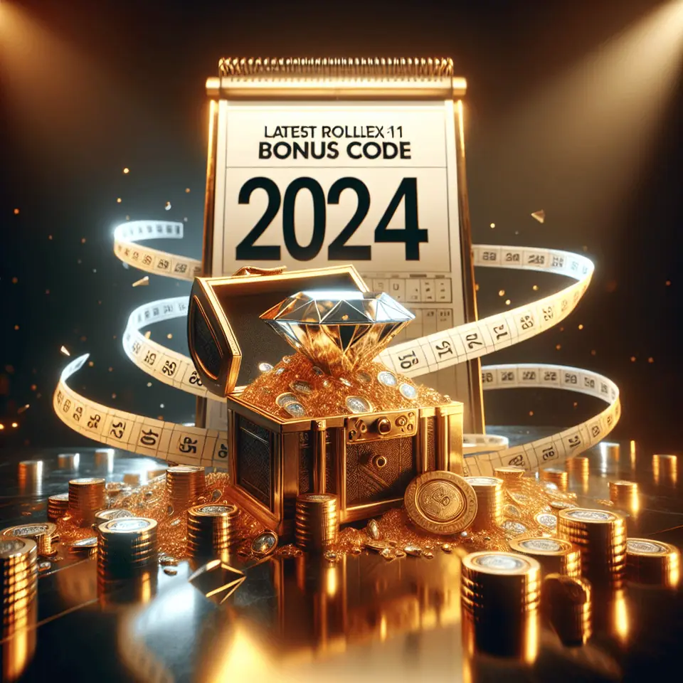 Rollex11 promotions page showing a 2024 bonus code offer