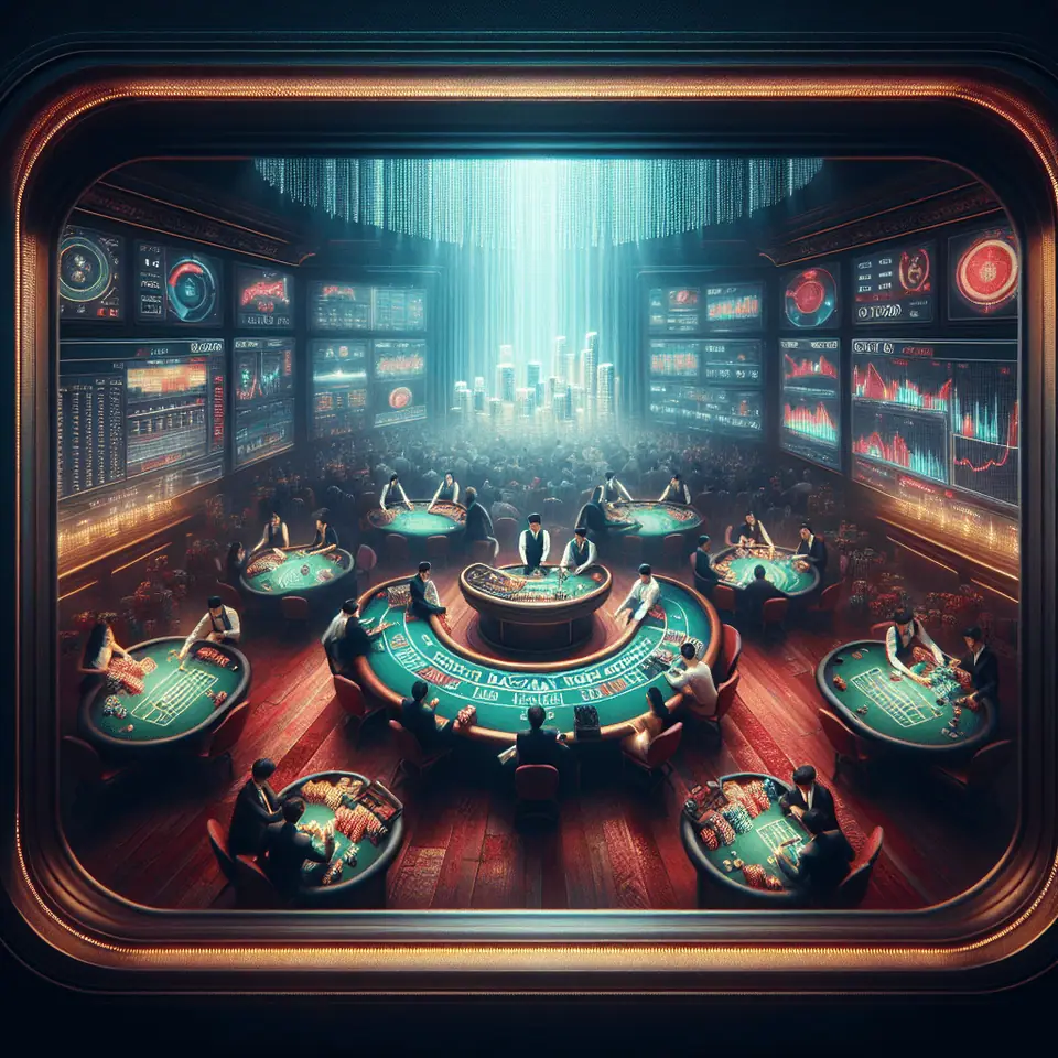 Chart of live baccarat market growth and mobile share in Asia