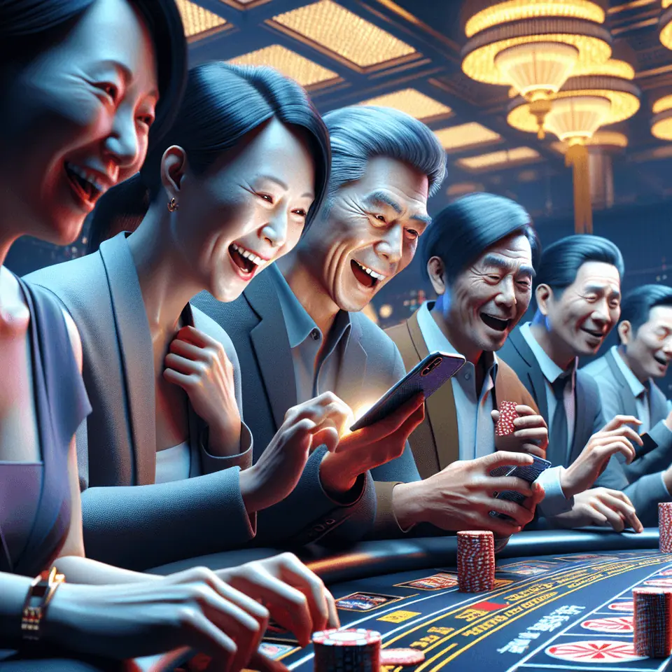 Live-Baccarat winning streak shown on an online casino table