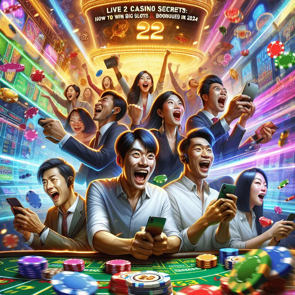Live22 casino lobby with slot game tiles on a smartphone