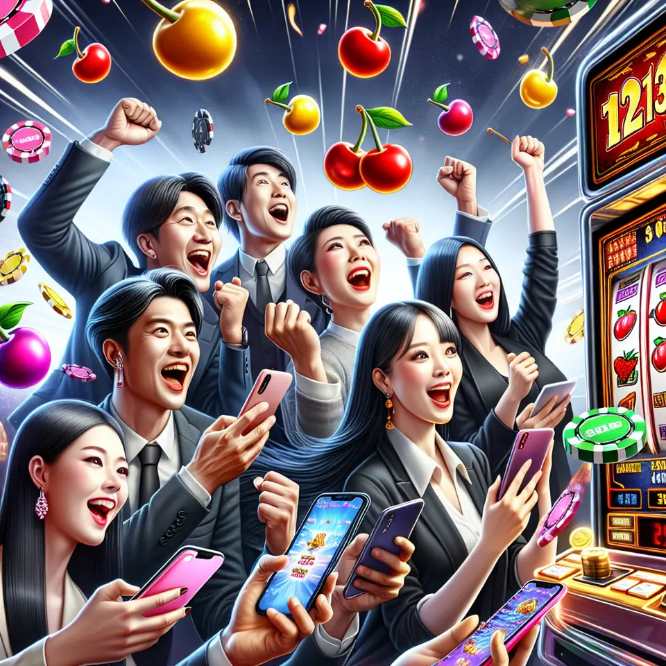 Mega888 app on a phone with the Fruit Machine ready to spin