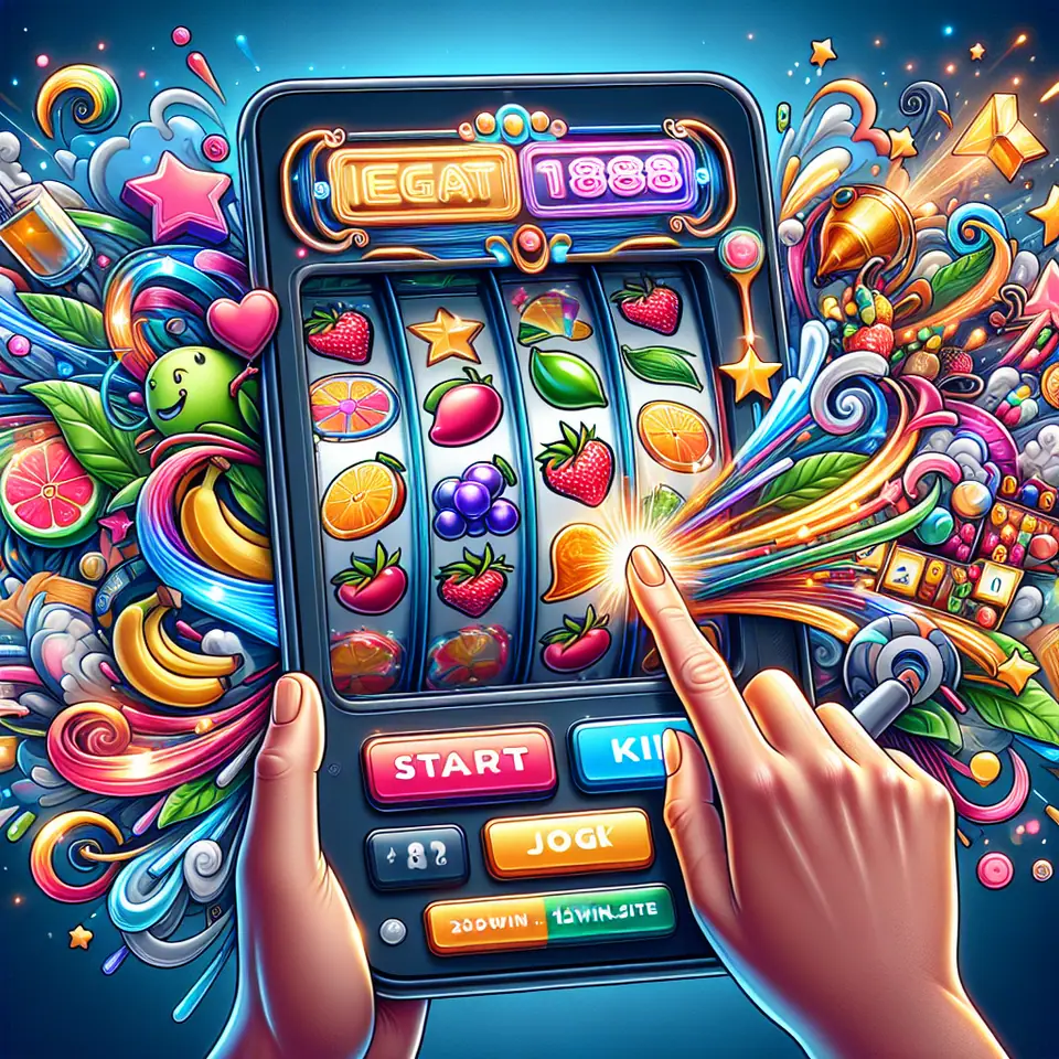 Fruit Machine bet controls on Mega888 set to a low stake