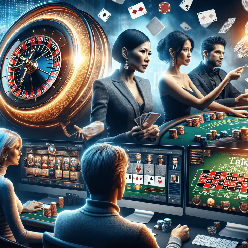 New online casino lobby with live dealer blackjack tables