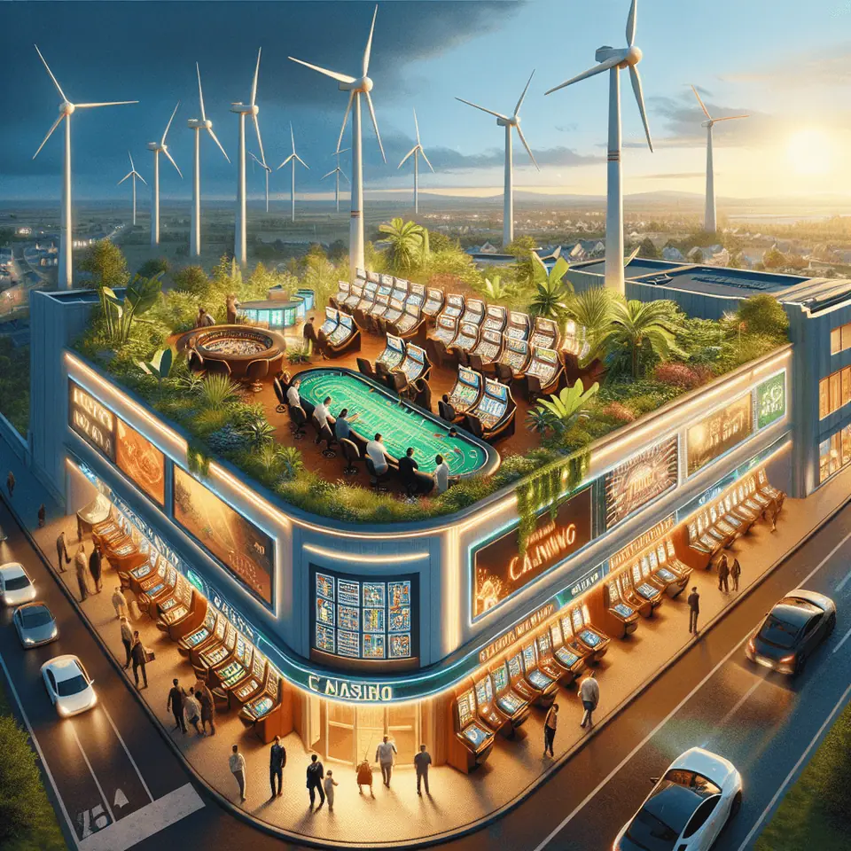 Newtown Casino announcement of energy-efficient servers and paperless banking