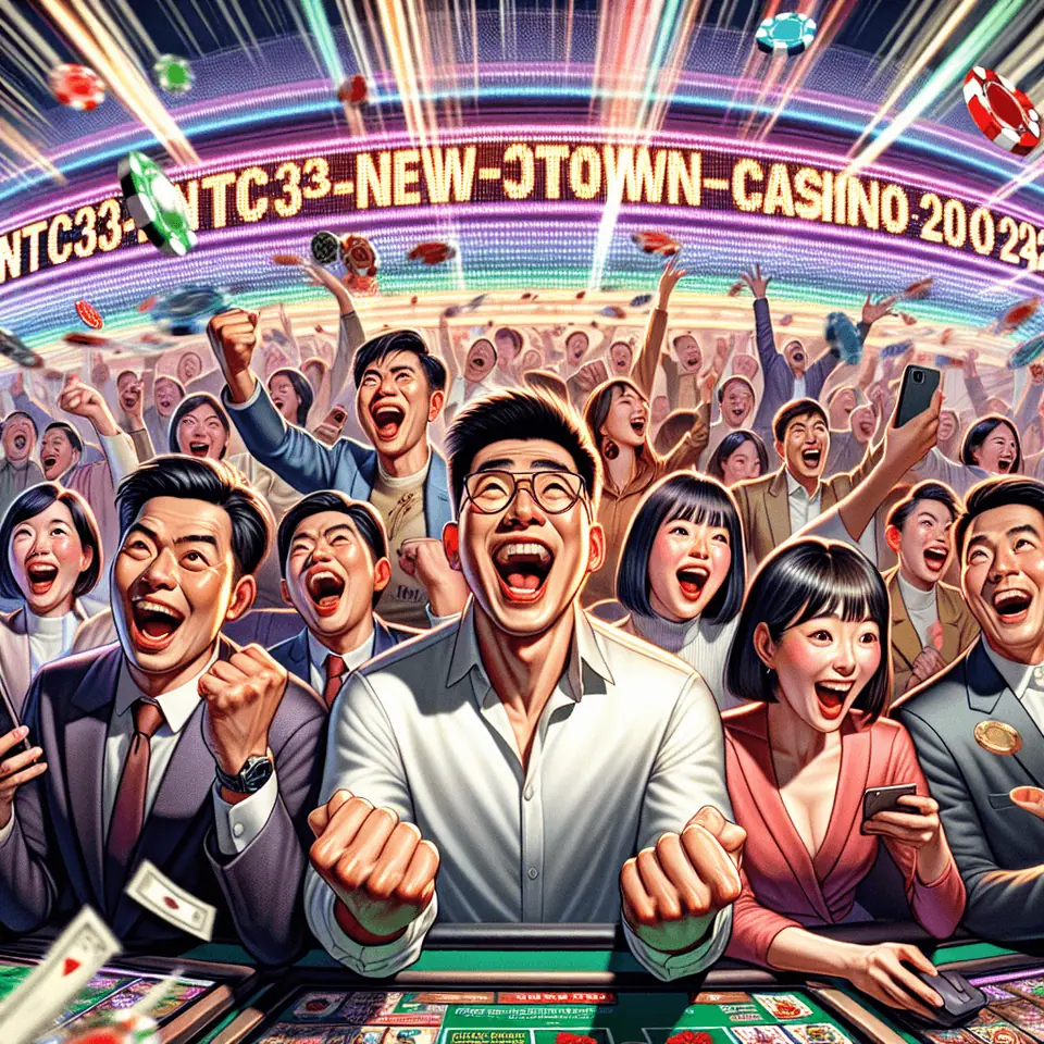 NTC33 Newtown Casino app lobby with slot and table game icons