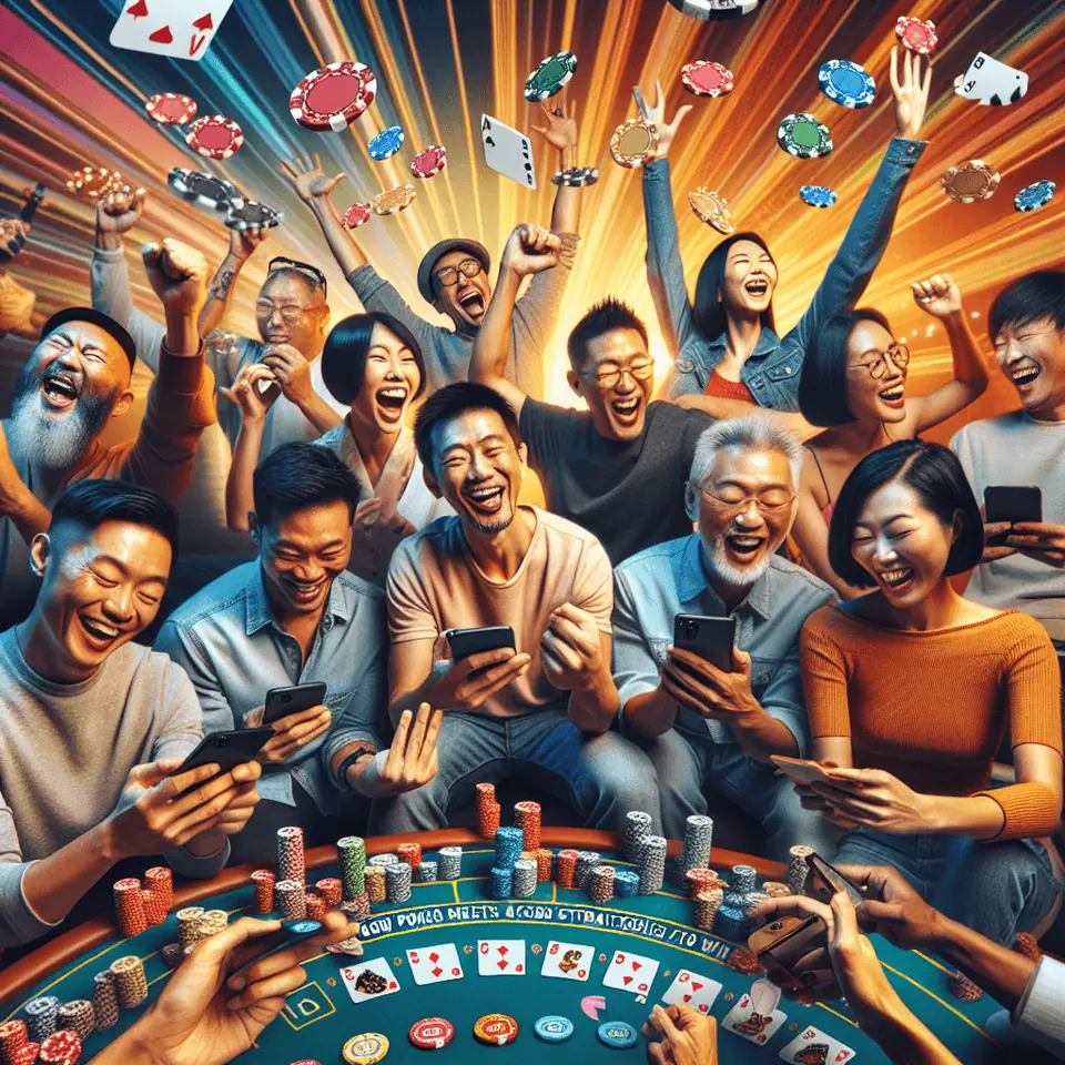 Online Pai Gow Poker table with two player hands set out