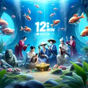 SCR888 Great Blue slot with an underwater scene of sea turtles and sharks