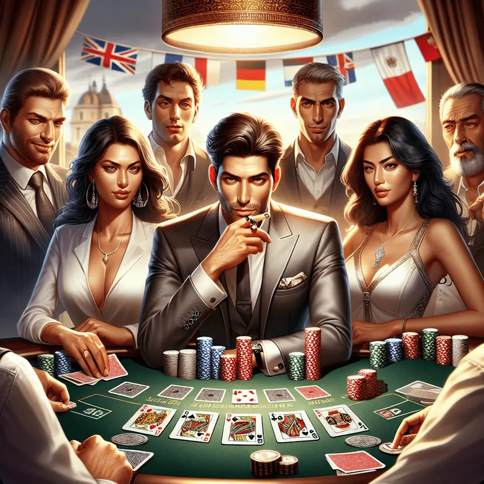 Player placing an Ante bet at an online Three Card Poker table